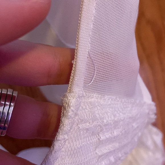 Guess White Lace + Mesh Dress - Picture 8 of 12